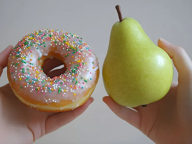 Donut vs pear